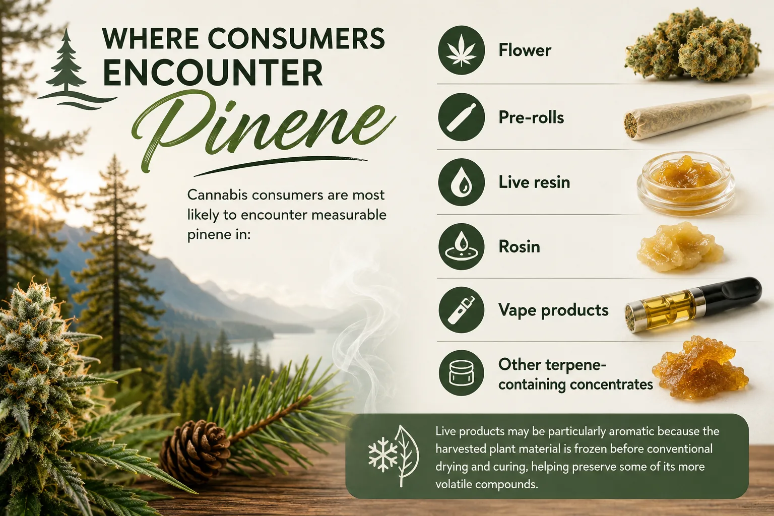 Where Consumers Encounter Pinene